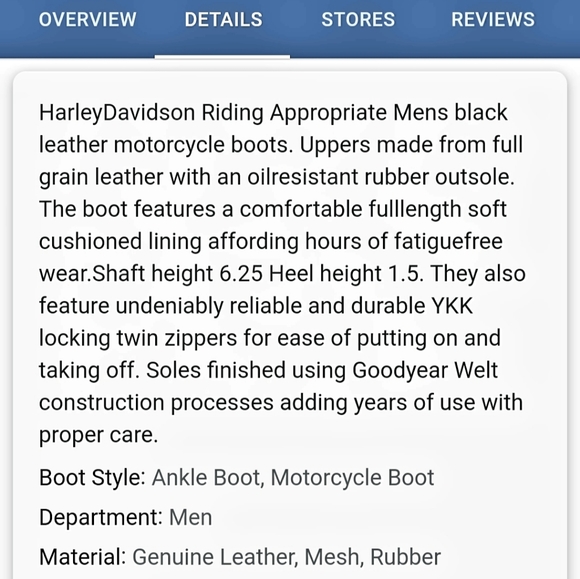 Harley Davidson Men's Brake Light Riding Boots - Picture 9 of 9
